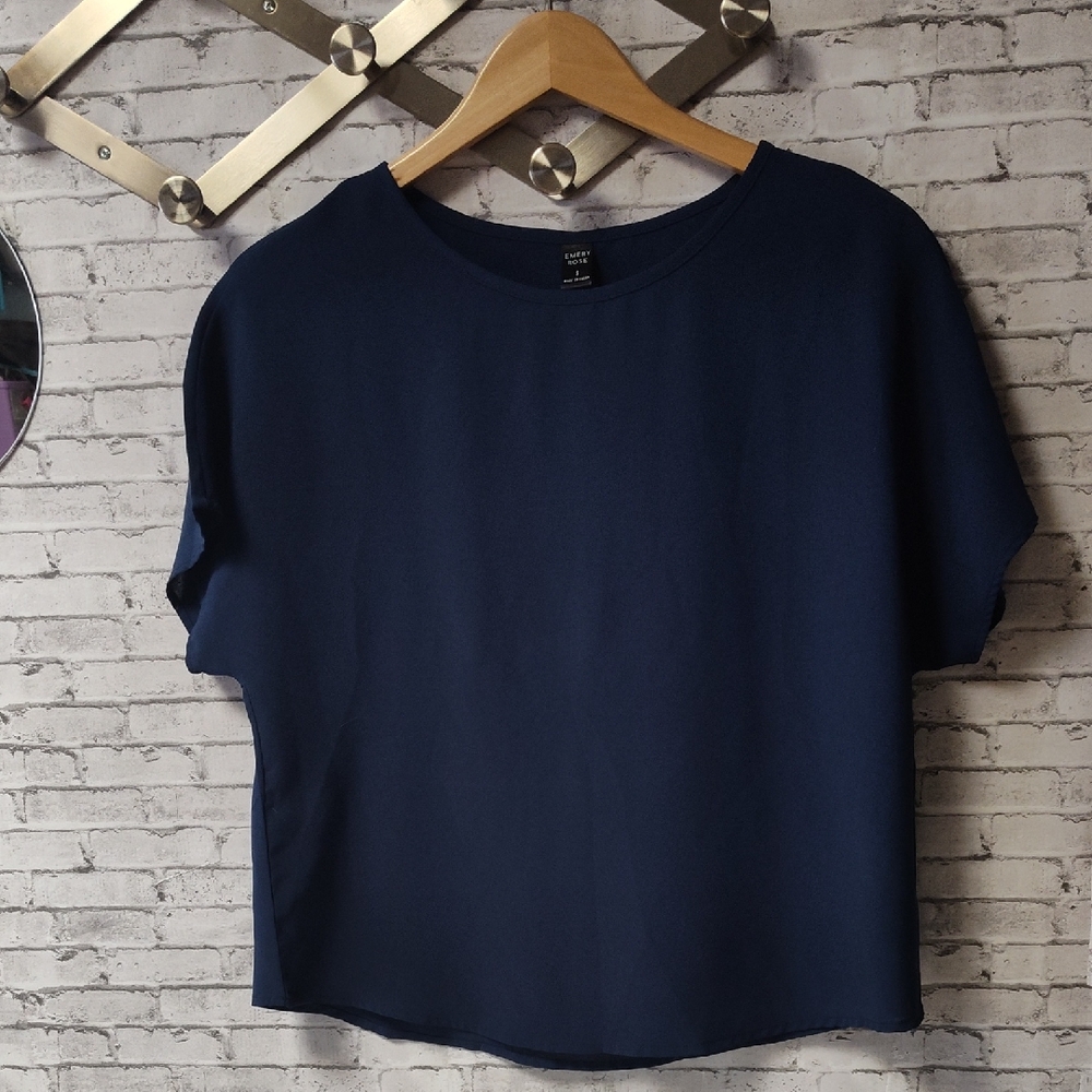 Emery Rose Classic Navy Top